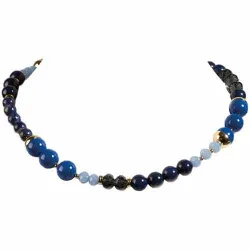 Collier lapis-lazuli «voie lactée»