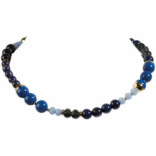 Collier lapis-lazuli «voie lactée»