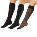 Mi-bas de compression noir - les 3 paires