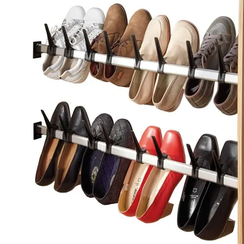 Barre porte-chaussures télescopique