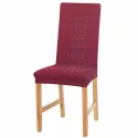 Couvre-chaises extensibles bordeaux - les 2