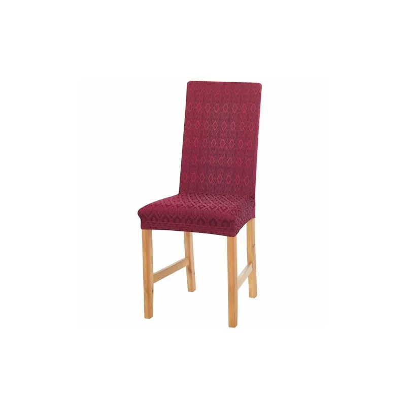 Couvre-chaises extensibles bordeaux - les 2
