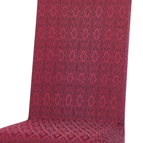 Couvre-chaises extensibles bordeaux - les 2