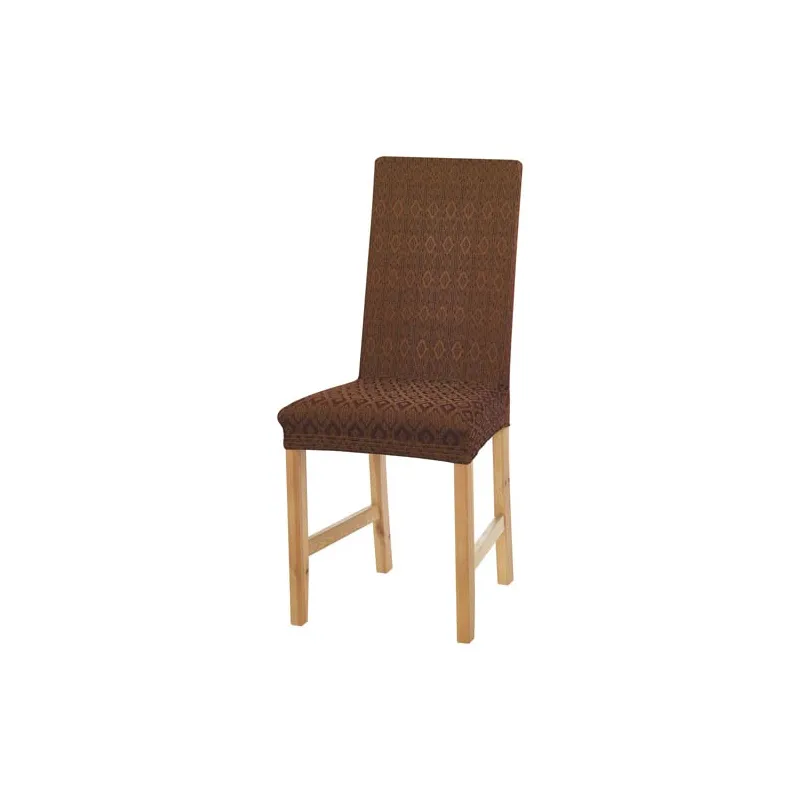 Couvre-chaises extensibles chocolat - les 2