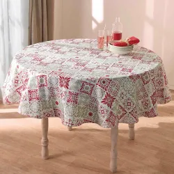 Nappe carreaux de ciment ronde