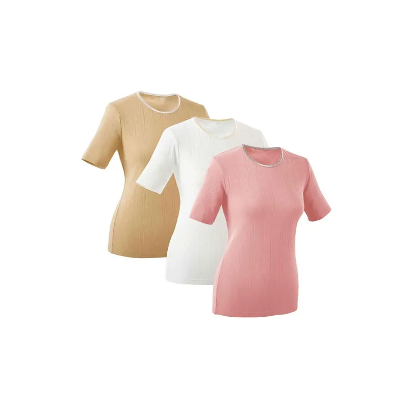 Tee-shirts ajourés - les 3