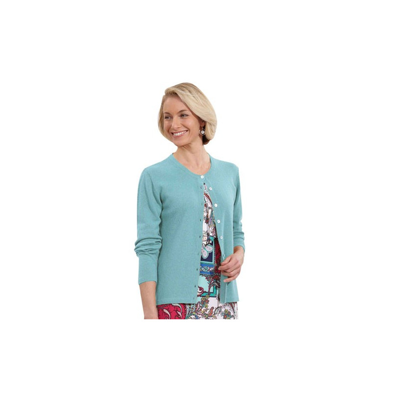 Cardigan coton peigné