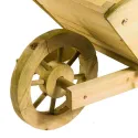 Jardinière brouette en bois
