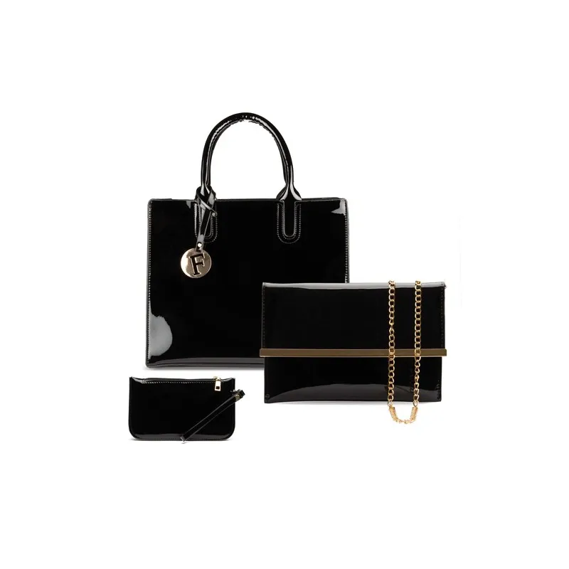 Trio maroquinerie verni