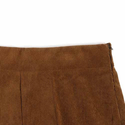 Pantacourt velours Fauve (2)
