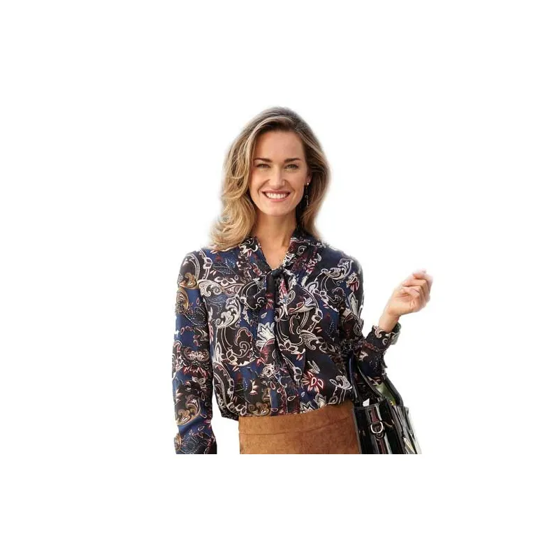 Chemisier à lavallière Cachemire