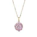 Collier rosace d’améthystes
