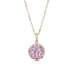 Collier rosace d’améthystes