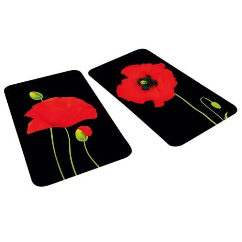 Protège-plaques coquelicots