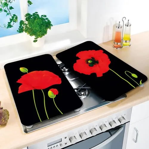 Protège-plaques coquelicots