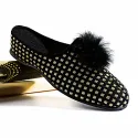 Mules pompon chic