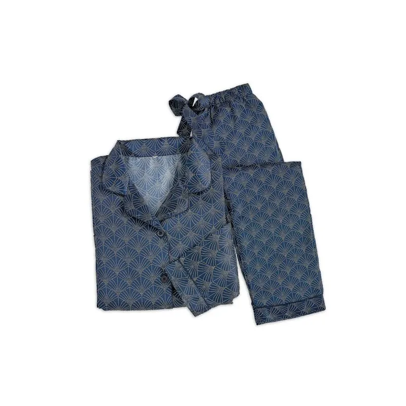 Pyjama satin Cobalt