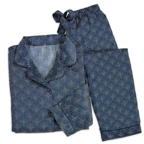 Pyjama satin Cobalt
