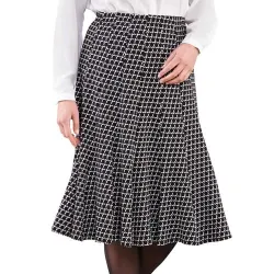 Jupe maille gaufrée extensible