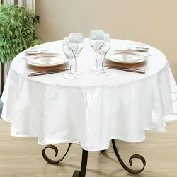 Protège-table transparent rond