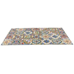 Grand tapis antitache « Carreaux de ciment »