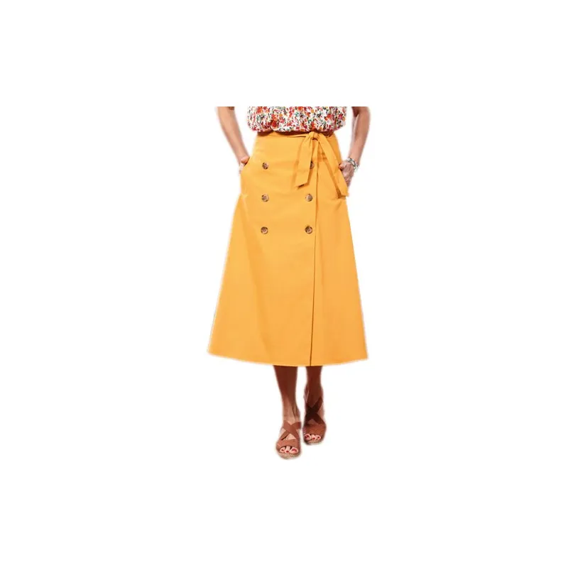Jupe boutonnée Safran