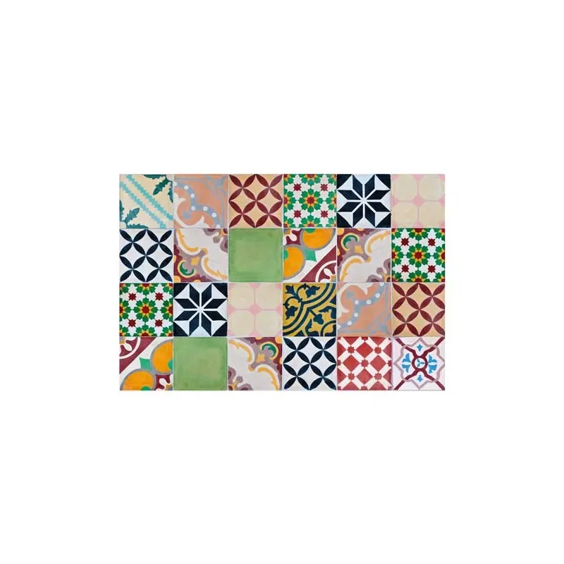 Tapis Vinyle Carreaux de ciment