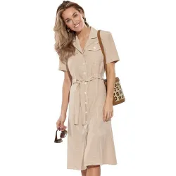 Robe saharienne infroissable