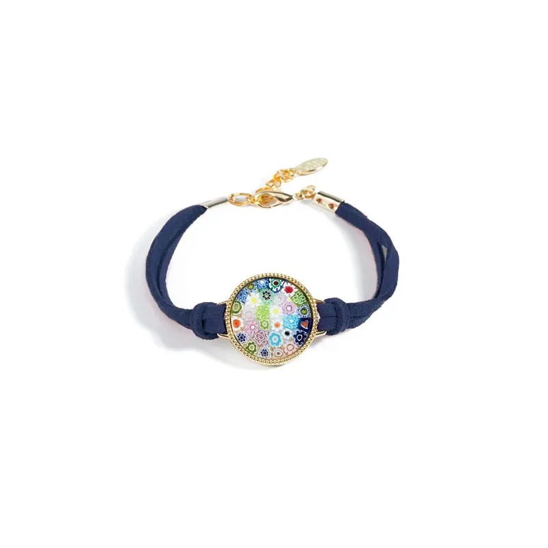 Bracelet médaillon Millefiori