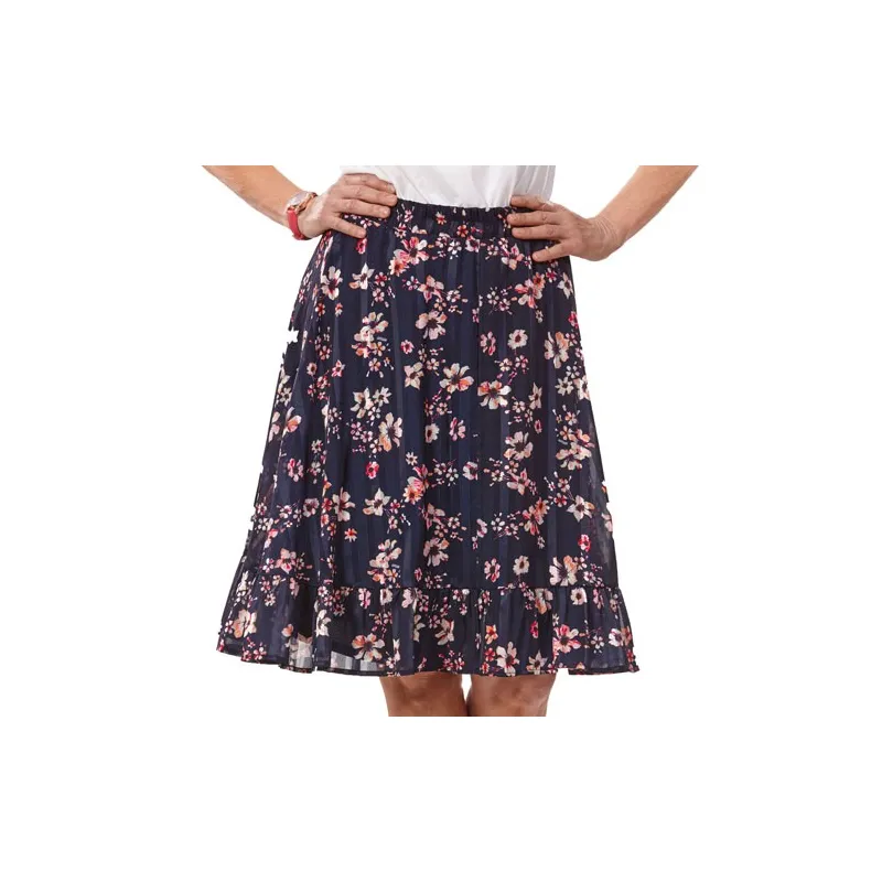 Jupe volantée Orchidée