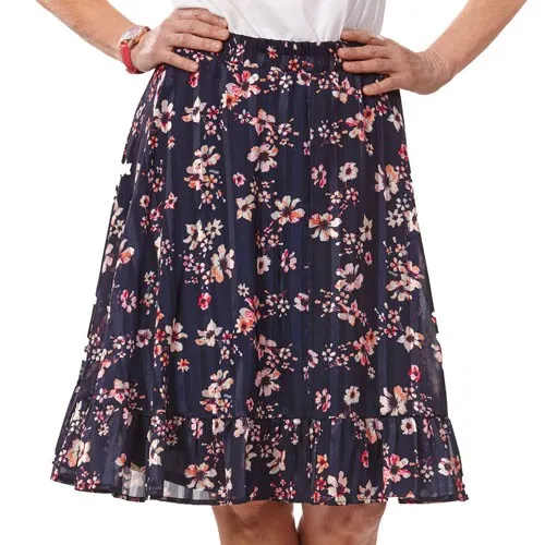 Jupe volantée Orchidée