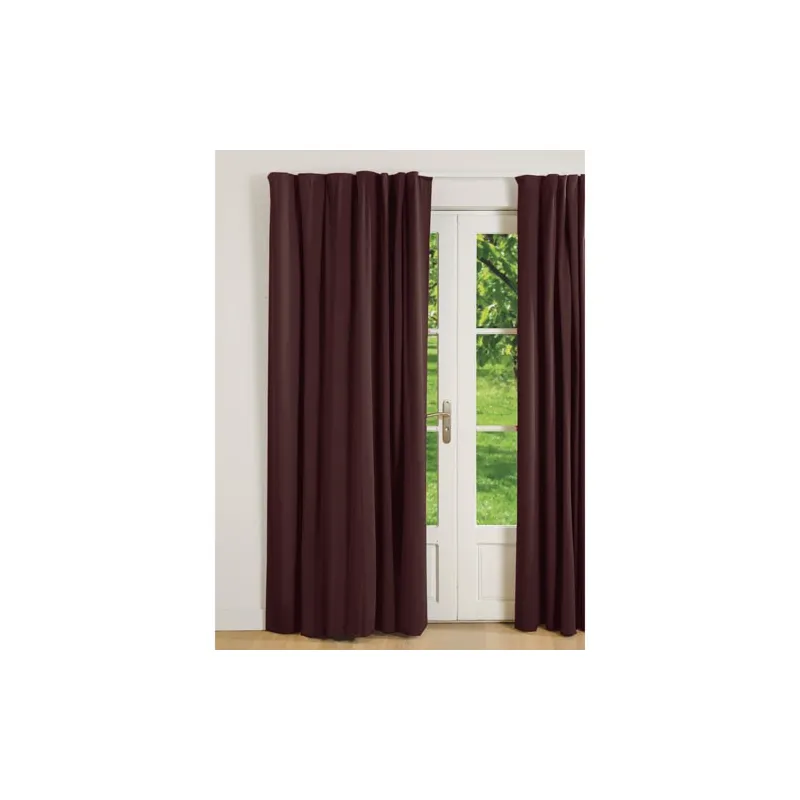 Rideau thermo-occultant marron