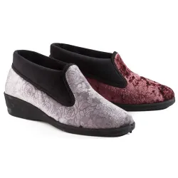 Chaussons velours irisé - la paire