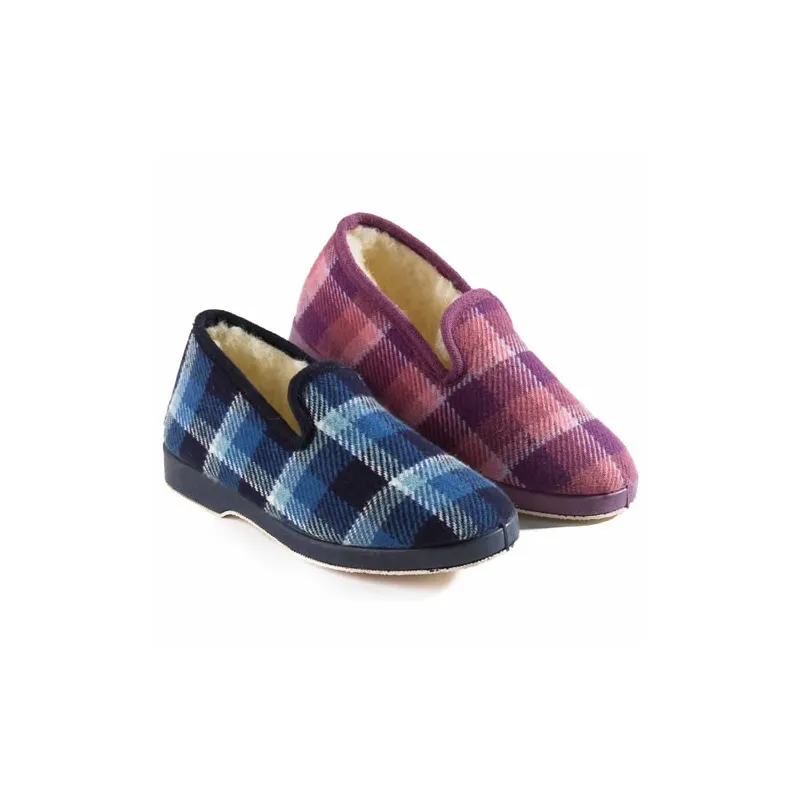 Chaussons fourrés laine - les 2 paires
