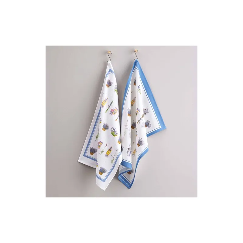 Torchon et essuie-mains Cottage BlanClarence®