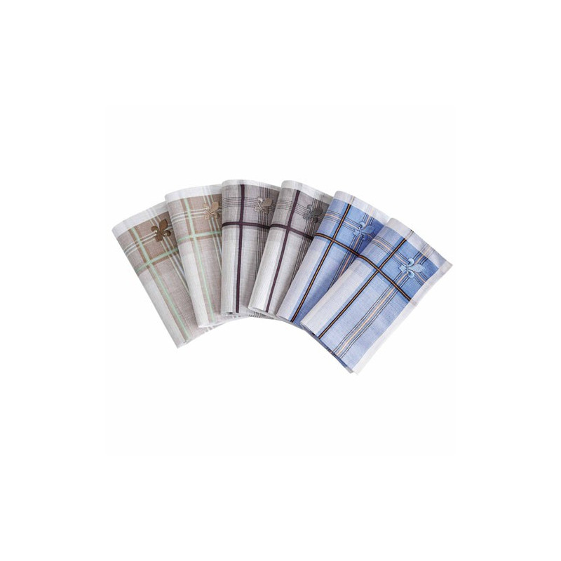 Les 6 mouchoirs chambellan BlanClarence®