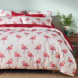 Housse de couette Flamingo BlanClarence®