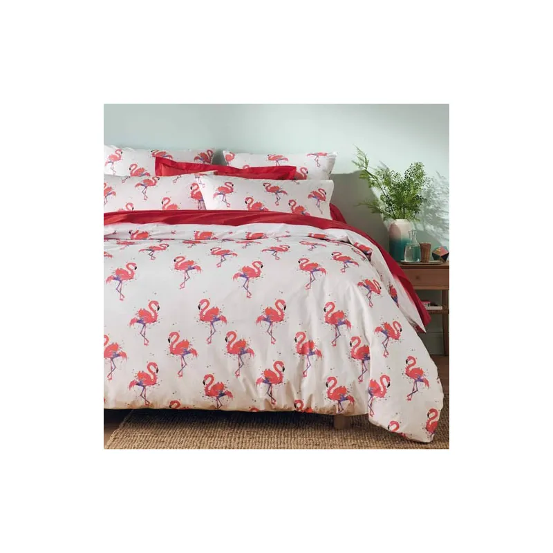 Housse de couette Flamingo BlanClarence®