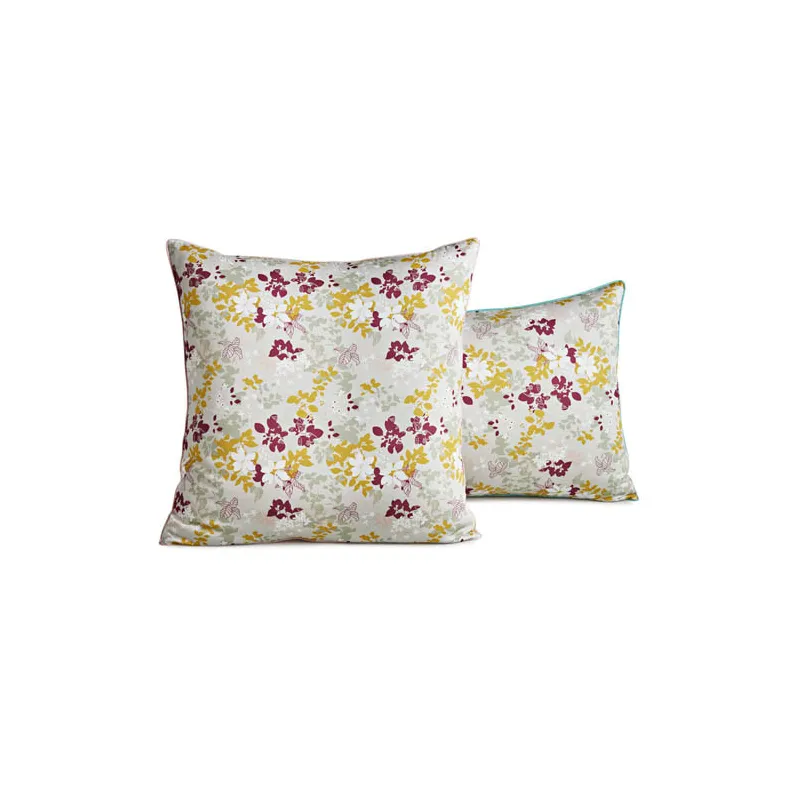 Taie d'oreiller Fleurs de Satin BlanClarence®