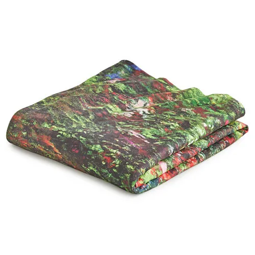 Plaid Monet : "L'allée dans le jardin" BlanClarence®