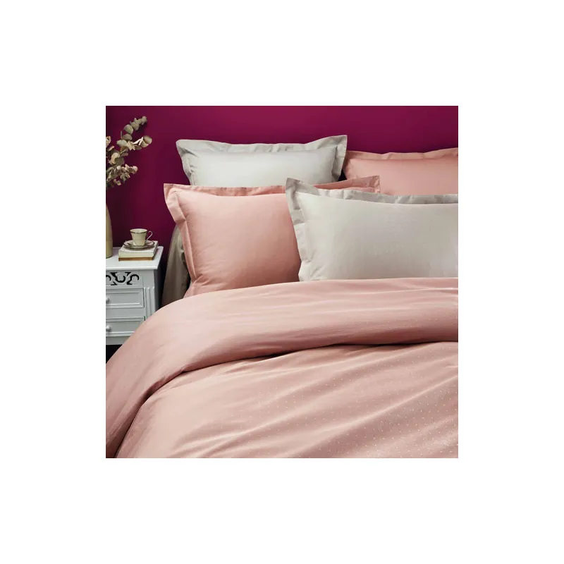 Housse de couette Perles de satin BlanClarence®