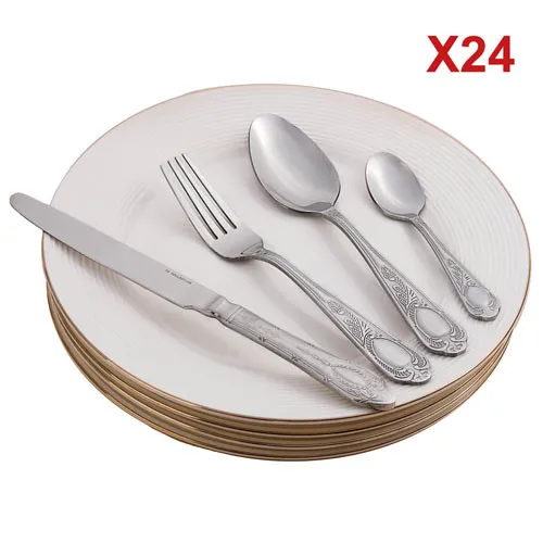 Ménagère inox  «Grand siècle» - 24 pièces