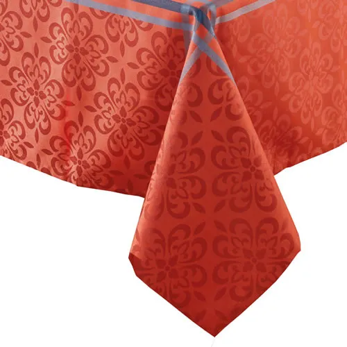 Nappe jacquard antitache «Tomette» Rectangulaire
