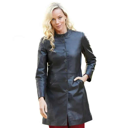 Manteau cuir 3/4