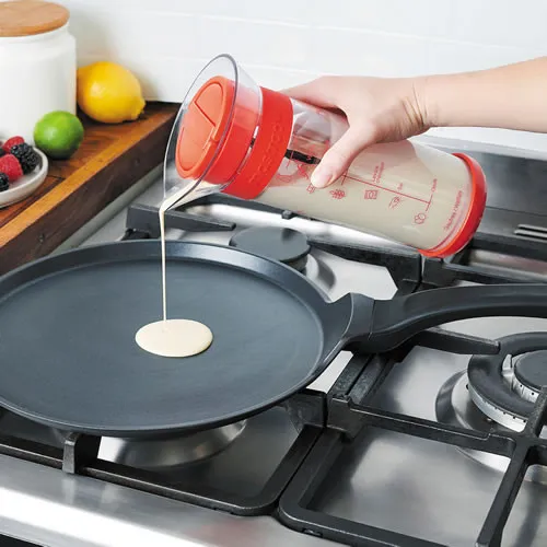 Poêle à Pancakes avec Couvercle pour Cuisinière à Gaz et