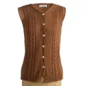 Gilet sans manches Torsades