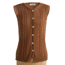 Gilet sans manches Torsades (4)