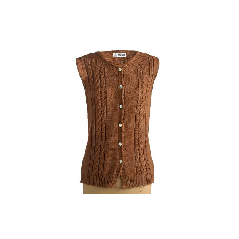 Gilet sans manches Torsades (4)