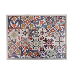 Grand tapis vinyle carreaux de ciment