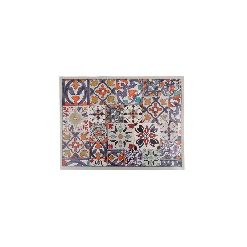 Grand tapis vinyle carreaux de ciment